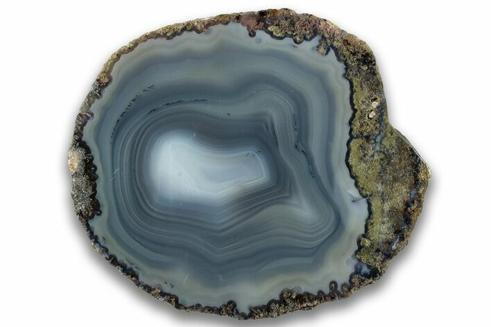 Las Choyas Geode With Blue Banded Agate - Mexico #324136